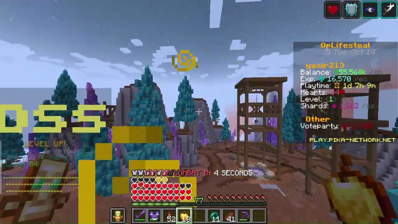 Fighting dune boss in pika network || op listeal || fighting players