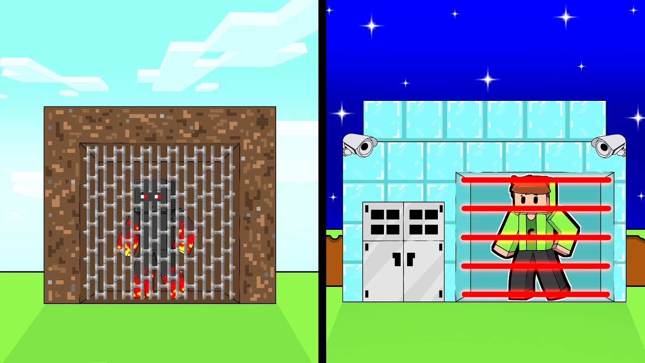 Trolei AMIGO NOOB com Construção PRO na BATALHA DE CONSTRUÇÃO SEGURA do MINECRAFT