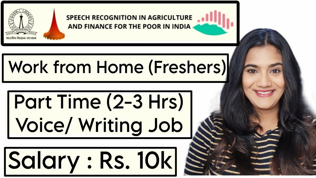 Part Time Work from Home for Undergraduates/ Graduates Freshers ( Any Age) | WFH Jobs all India