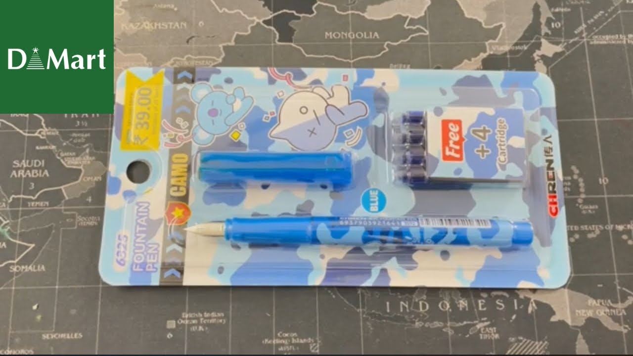 D MART HAUL | FOUNTAIN PEN @₹39/- | UNBOXING & REVIEW |