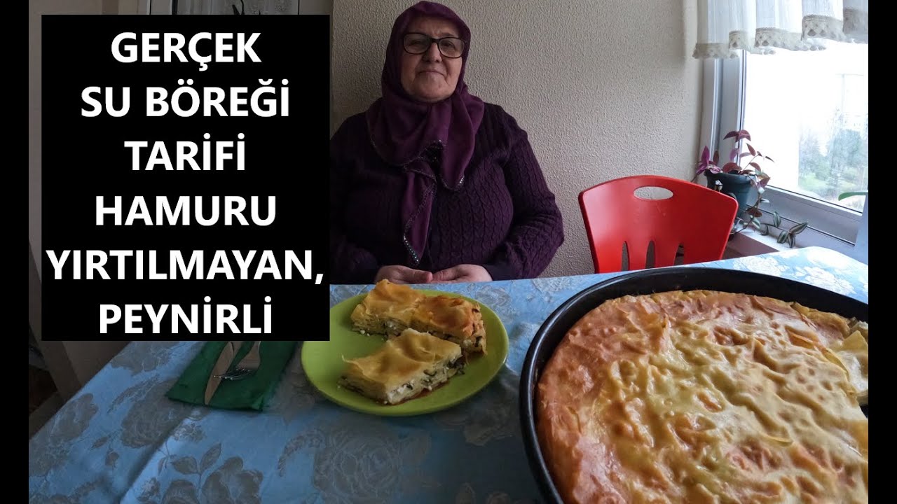 GERÇEK SU BÖREĞİ TARİFİ 👍  HAMURU YIRTILMAYAN, TEL TEL AYRILAN, PEYNİRLİ (4K) 🤤💯