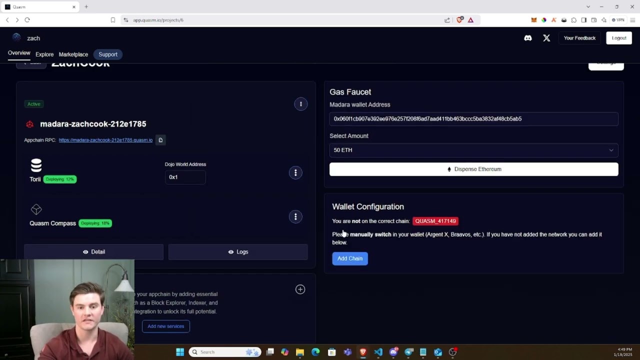 Deploy your Appchain on Quasm