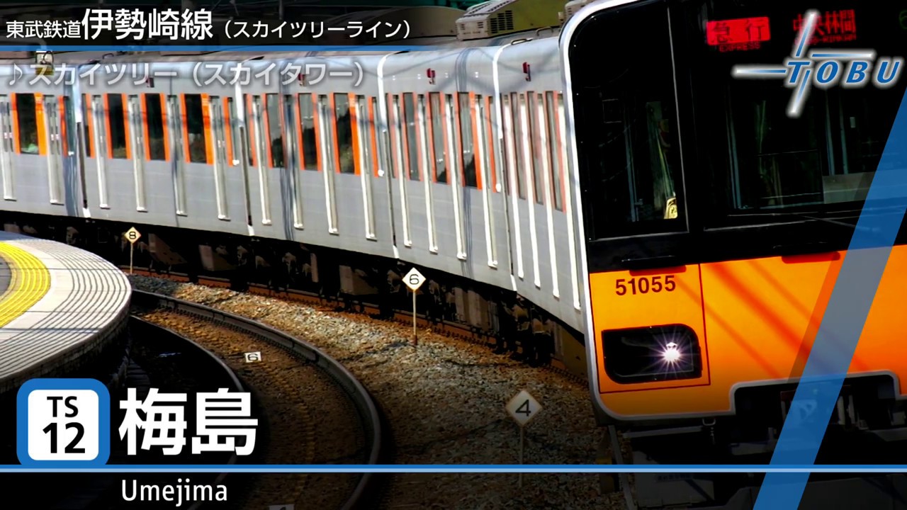 「新しい音MADメドレー・ネオ」の曲で東武鉄道とその直通先の駅名を歌います