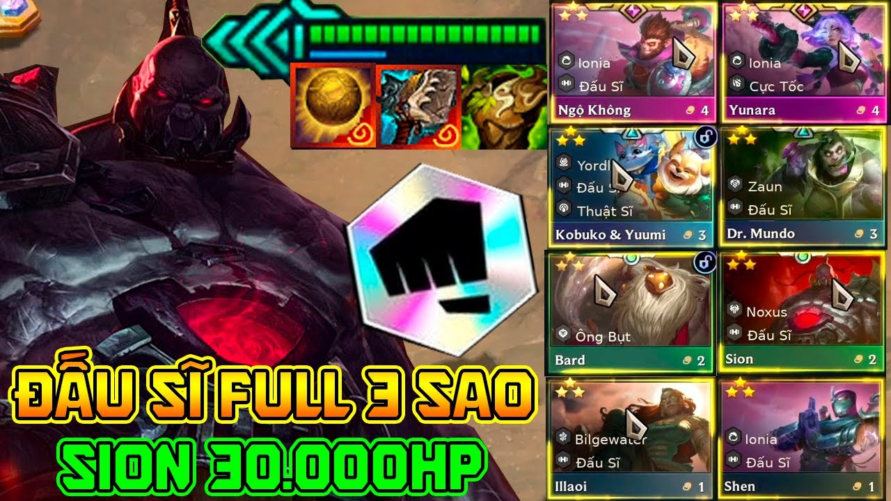 KHIẾP H&Atilde;I M&Ugrave;A 16: MẠ V&Agrave;NG 8 ĐẤU SĨ 3 SAO - SION 