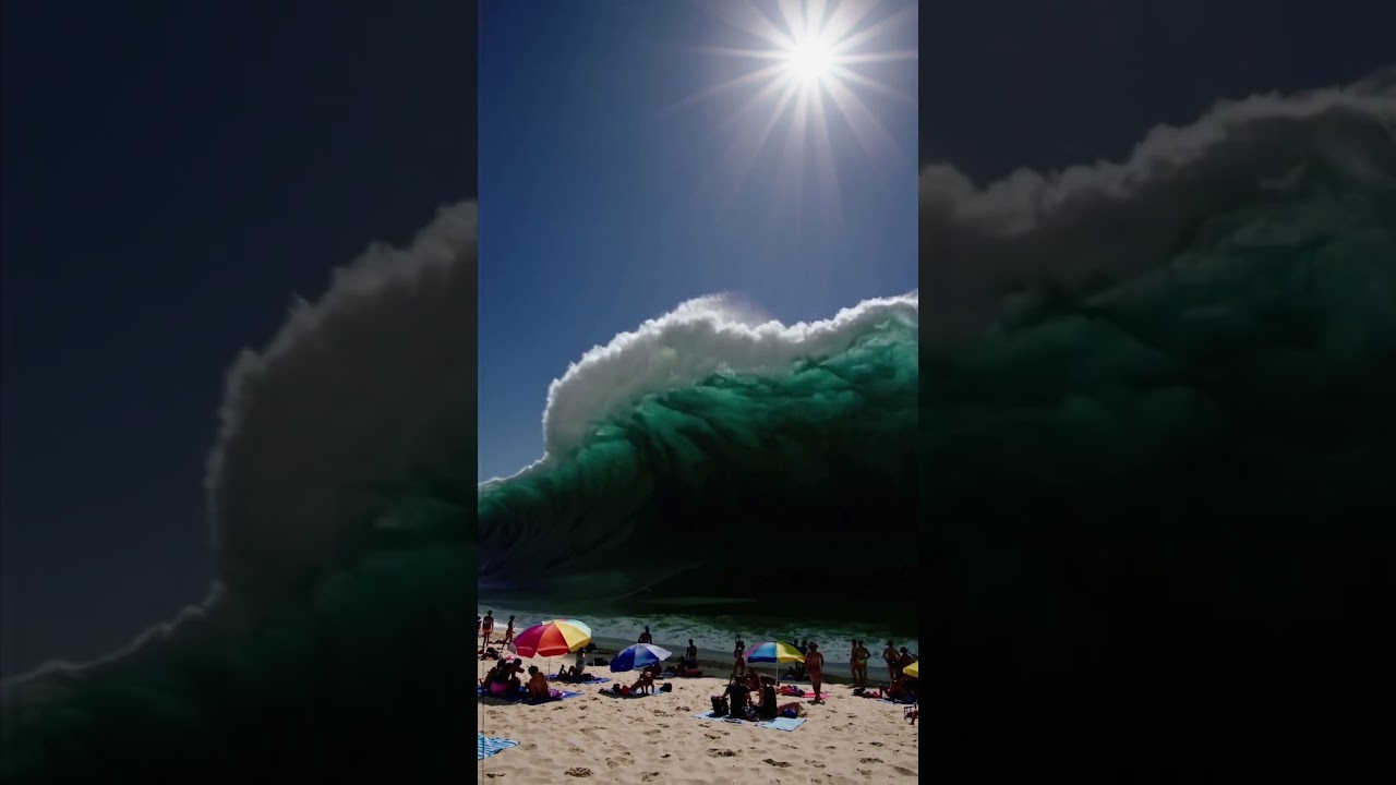 Massive wave. #ai #wave #tsunami