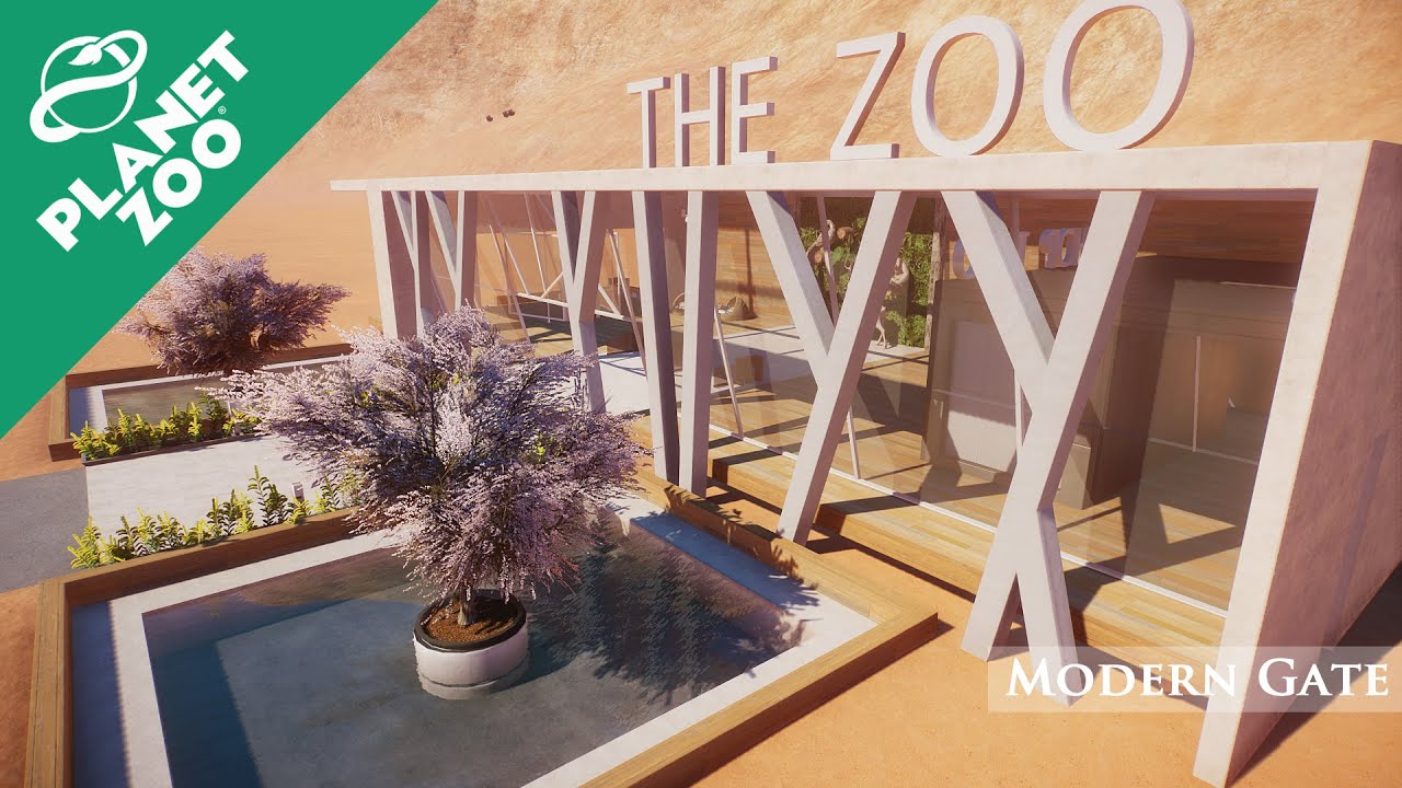 PLANET ZOO | Modern Zoo Entrance #1 | Stop Motion