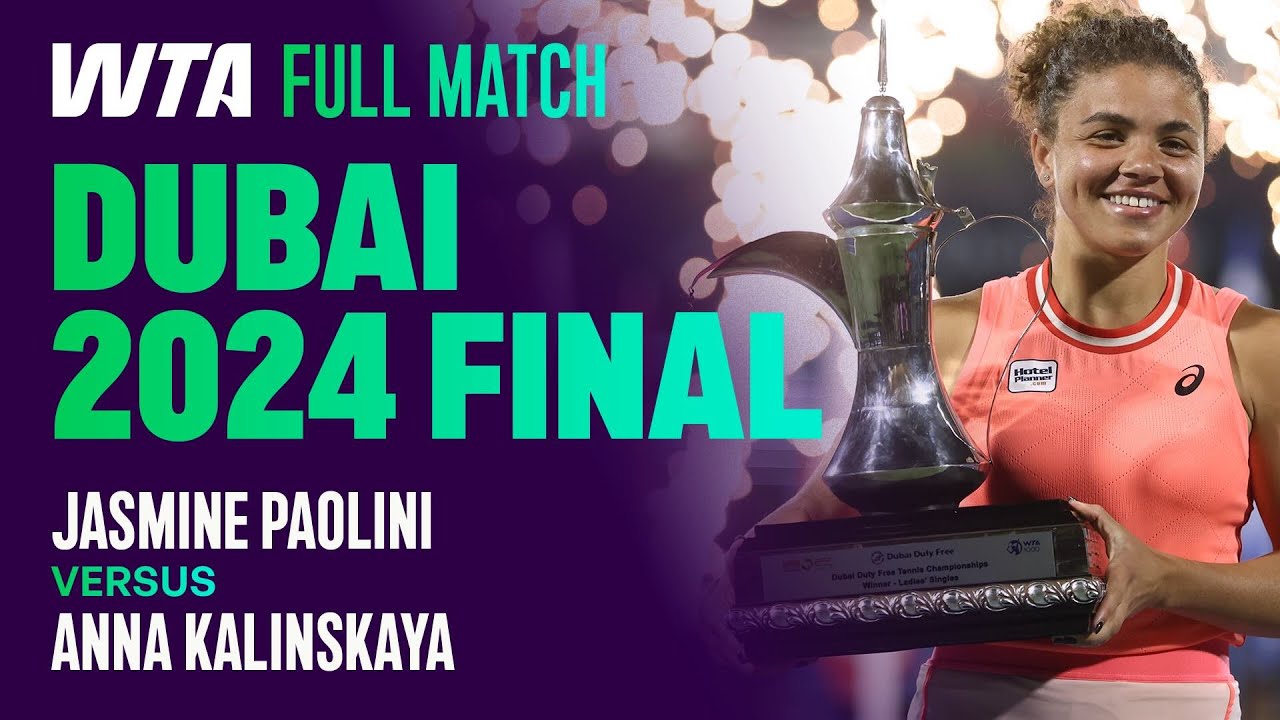 An EPIC Comeback Victory 🤯 | Jasmine Paolini vs. Anna Kalinskaya Dubai 2024 Final | WTA Full Match