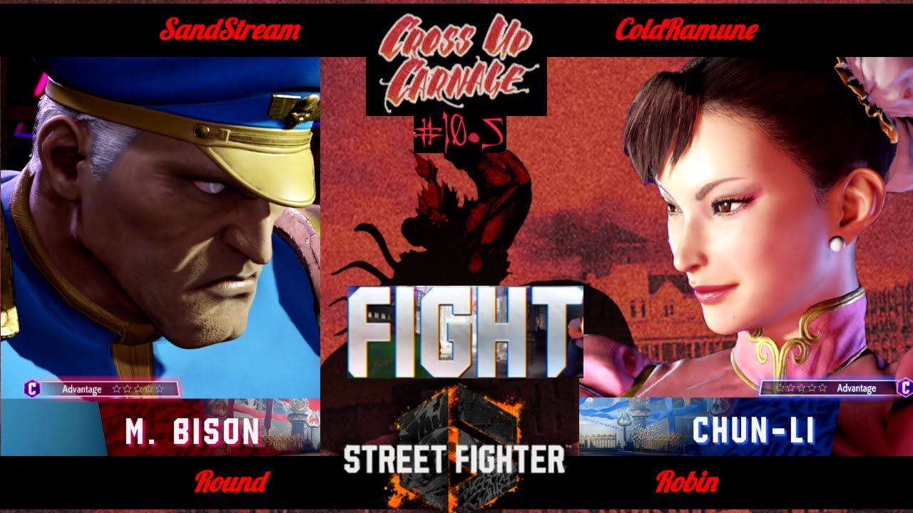 SandStream (Bison) VS. ColdRamune (Chun-Li) - Street Fighter 6 - Round Robin - Cross-Up Carnage 10.5