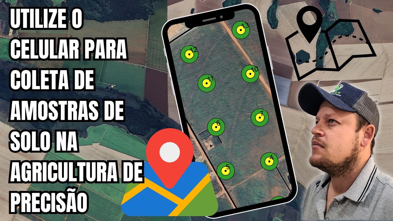 2024 | COMO COLETAR AMOSTRAS DE SOLO GEORREFERENCIADAS | Plugin no QGIS Use Seu Celular Para Navegar