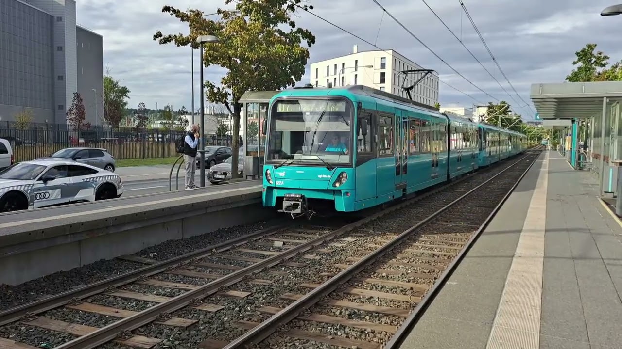 U-Bahn Frankfurt am Main - Linie U4 und U7, Bahnstrecke von Schäfflestraße bis Enkheim