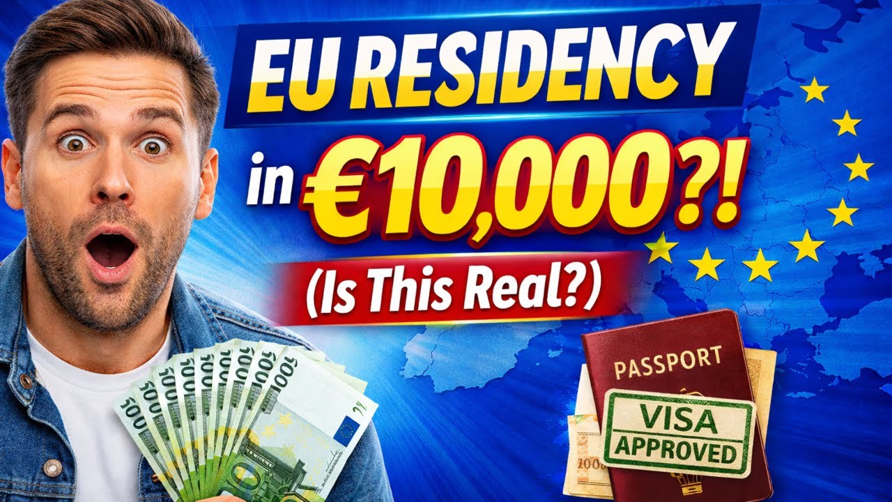 Получите вид на жительство в ЕС за 10 000 евро в 2026 году 🇪🇺 | Самые дешевые легальные пути (без...