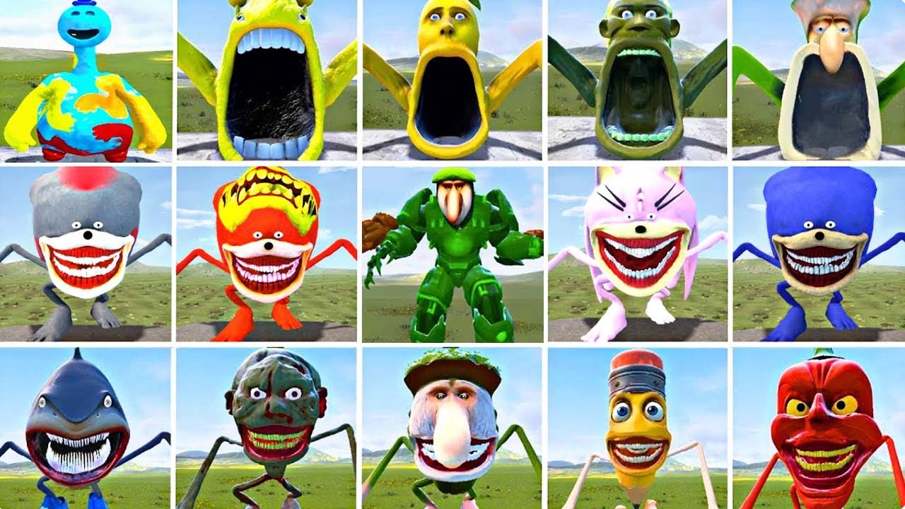 ALL SHIN SONIC TAPES AND SPRUNKI EATER AND BRAINROT TAPES TEAM EVOLUTION IN GARRY'S MOD! GAME 2025!