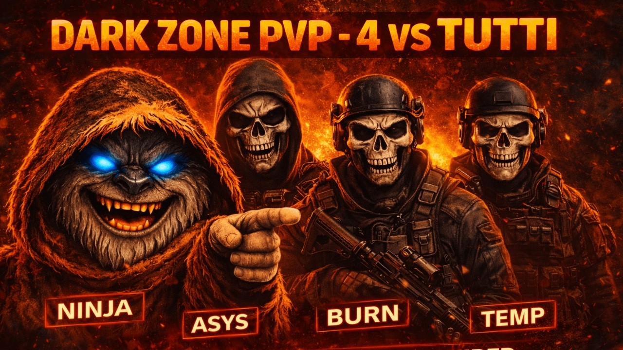 🔞 🔴 😱 IMPOSSIBILE FERMARCI – 4 vs TUTTI in Dark Zone