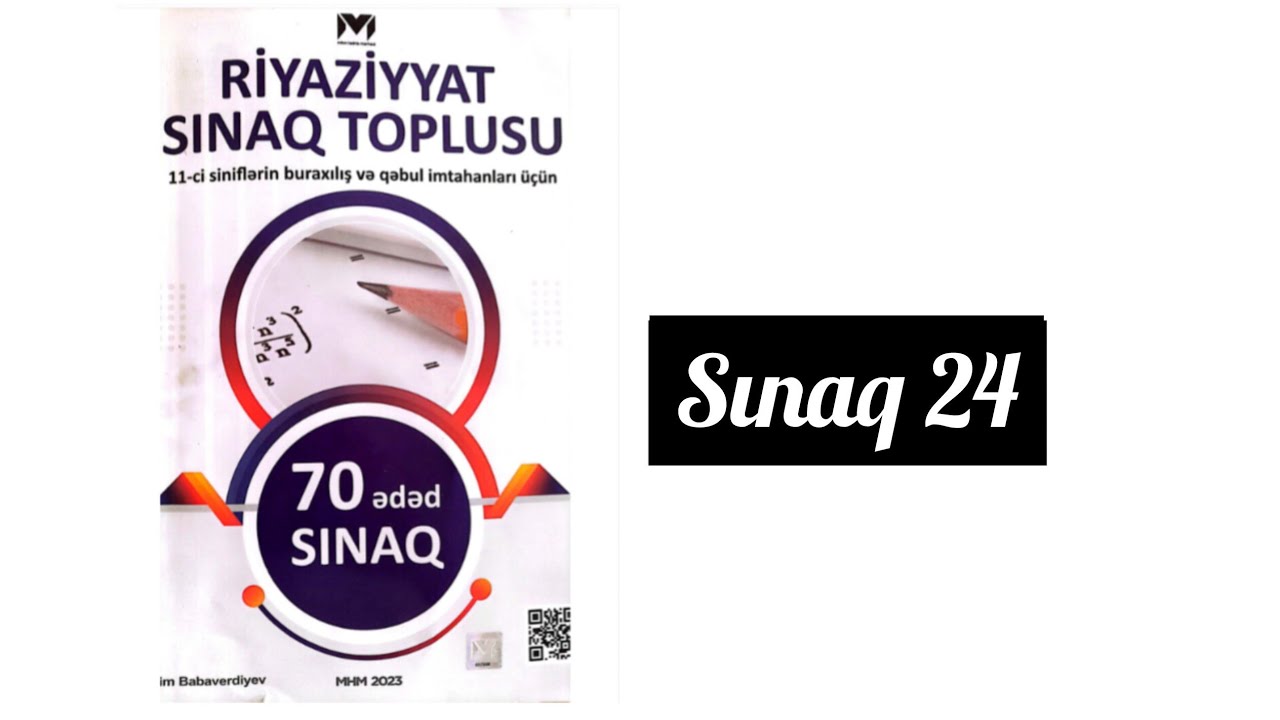 Sınaq 24. MHM 70 sınaq.#11cisinif  #1million #share #miq #blok #buraxilisimtahani #exam #education