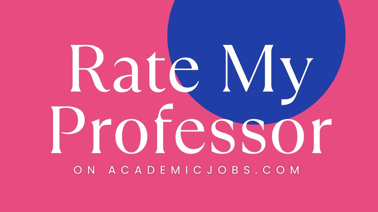 Rate My Professor with AcademicJobs.com