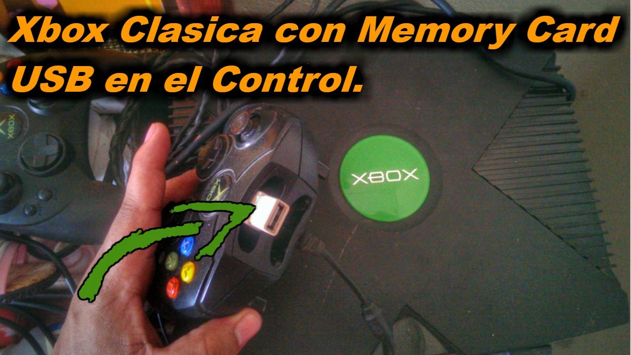 Conectar USB a control de  Xbox clasica, como un memory card
