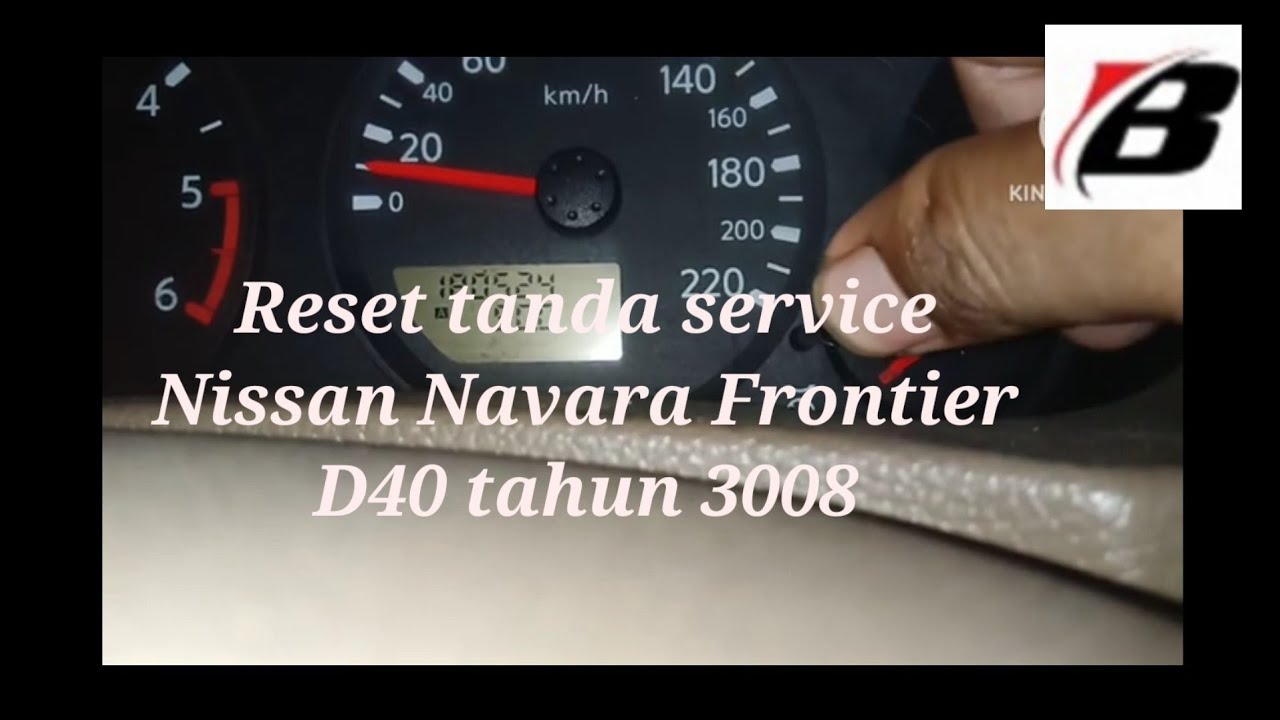 reset tanda service Nissan Navara Frontier D40 tahun 2008