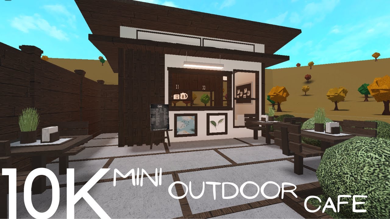 10K Mini Outdoor Cafe | No Gamepass | Bloxburg Build