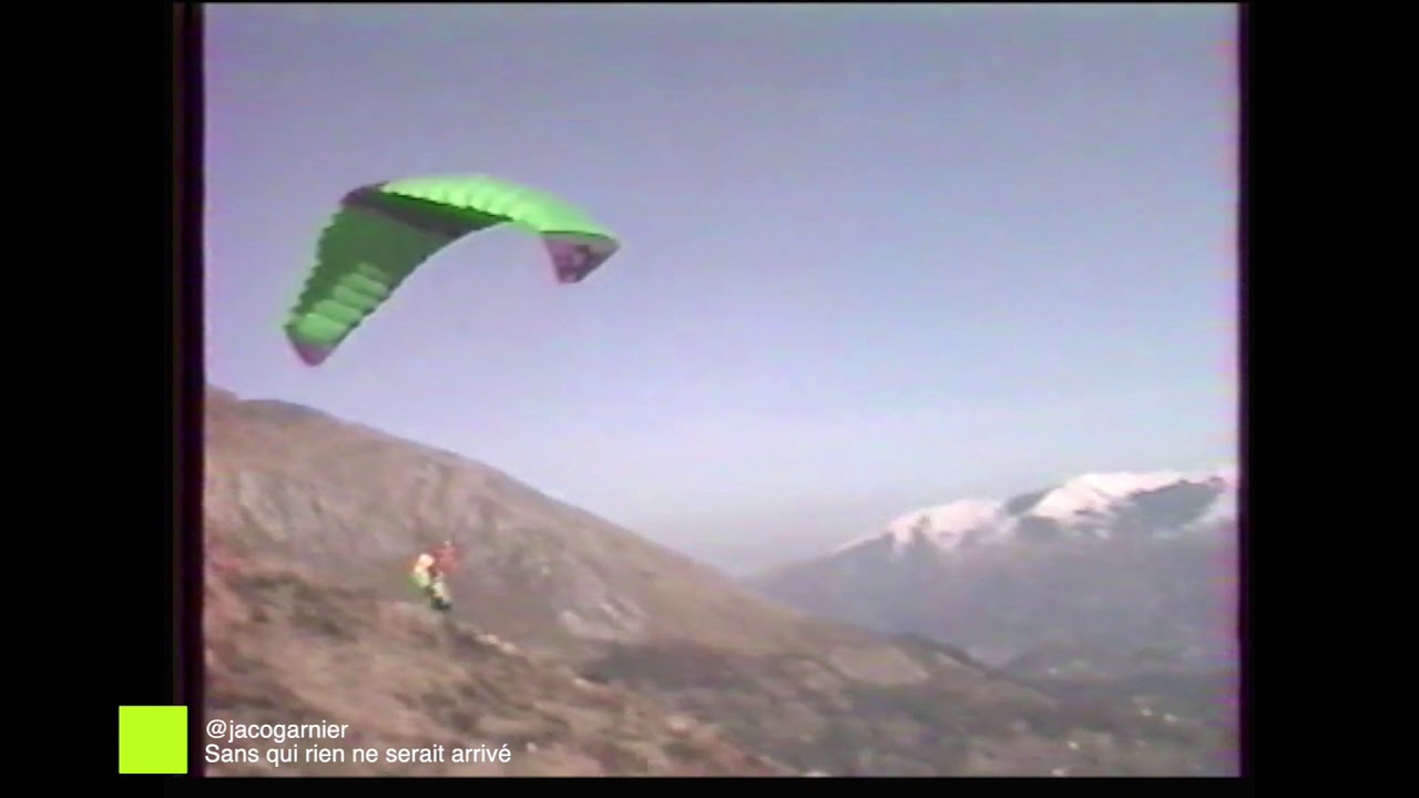 Les débuts du parapente