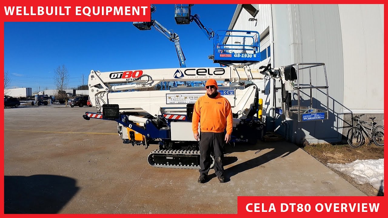 Wellbuilt Equipment - Cela DT80 80ft Compact Tracked Spider Lift Walkthrough