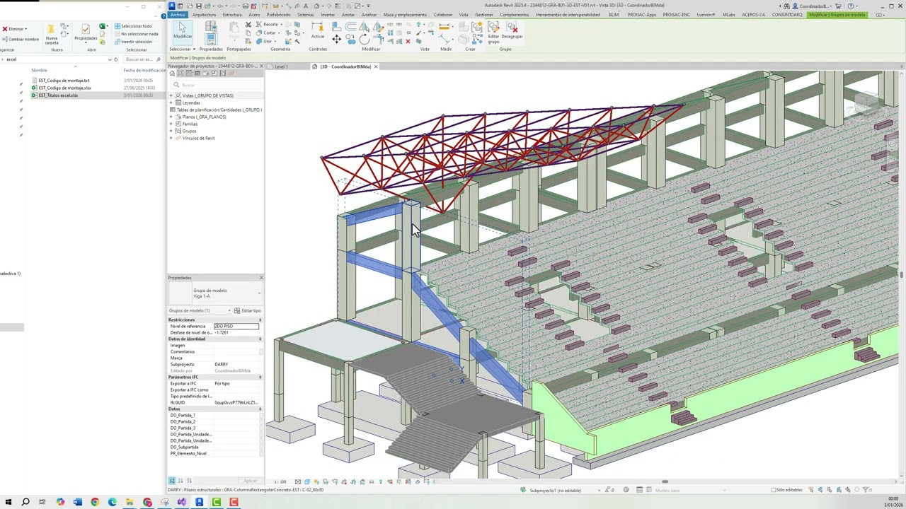 CÓDIGOS DE MONTAJE REVIT ESTRUCTURA Parte 3