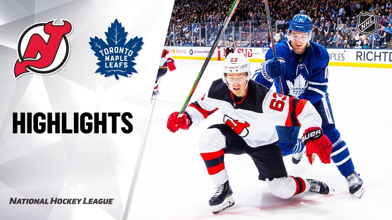 NHL Highlights | Devils @ Maple Leafs 1/14/20