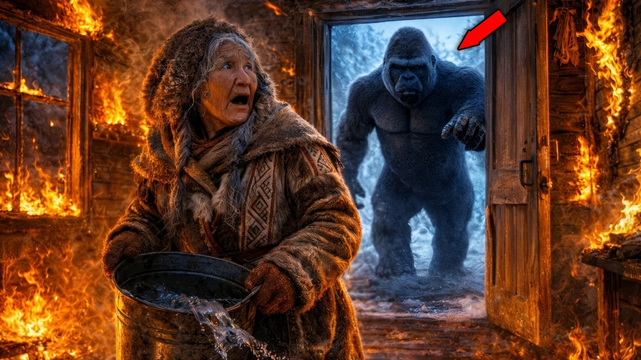 🦍🔥 She Couldn’t Put Out the Fire… What the Gorilla Did Next Changed Her Life!