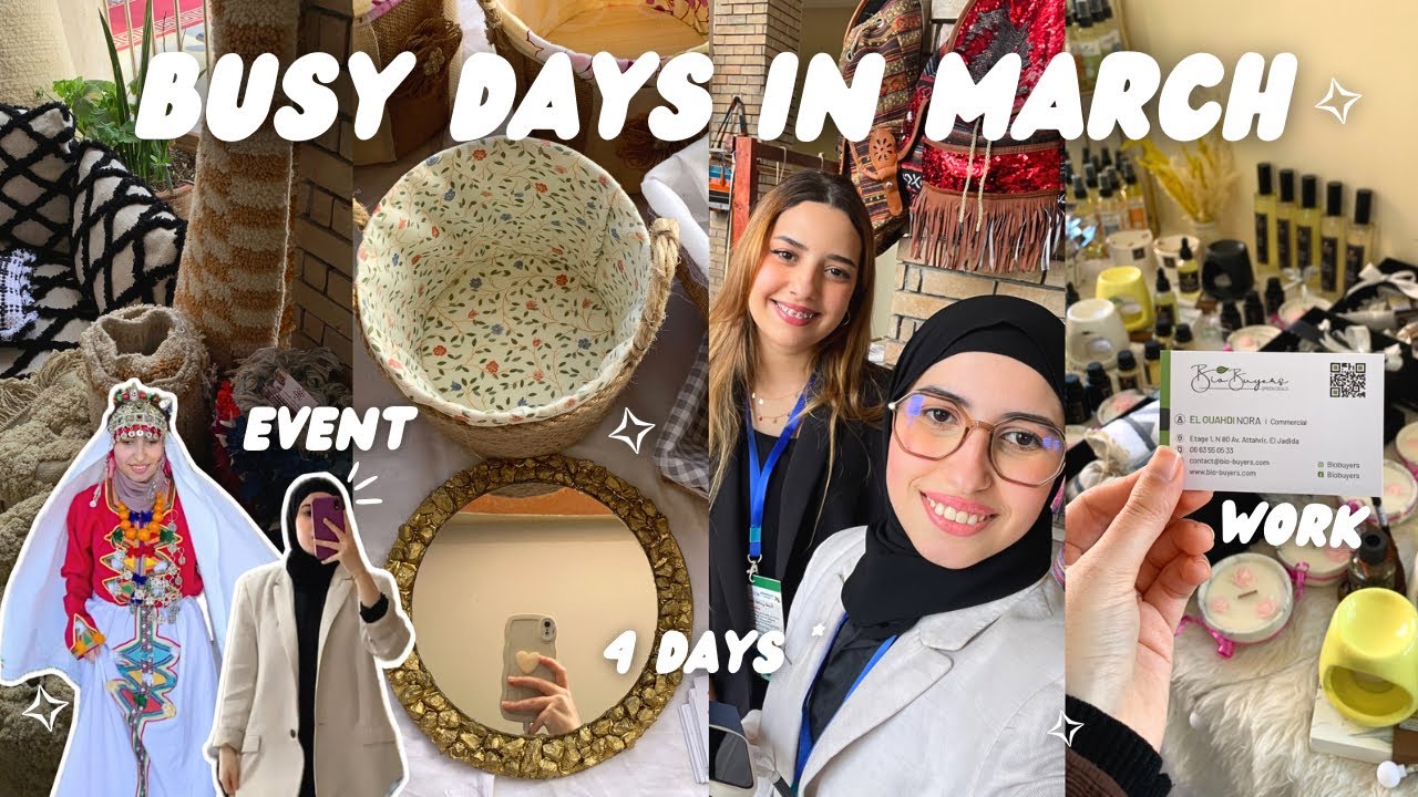 BUSY DAYS IN MARCH  |كيفاش نتعايش مع الظغط!💡يوميات حافلة بالأحداث | 🛍️ مشترياتي لمارس