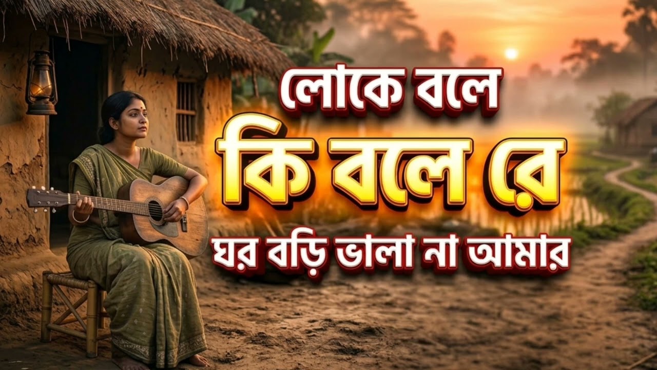 লোকে বলে কি বলে রে ঘর বড়ি ভালা না আমার। Loke bole ki bole re ghor bari bhala na amar.
