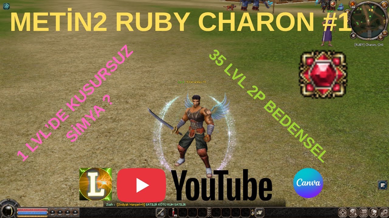 35 LVL KUSURSUZ SİMYALI BEDENSEL İLE RUBY CHARONA BAŞLIYORUZ #1