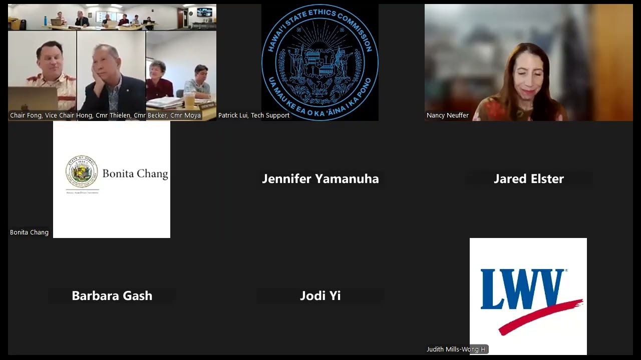 February 18, 2026 Hawai'i State Ethics Commission - Sunshine Law Meeting