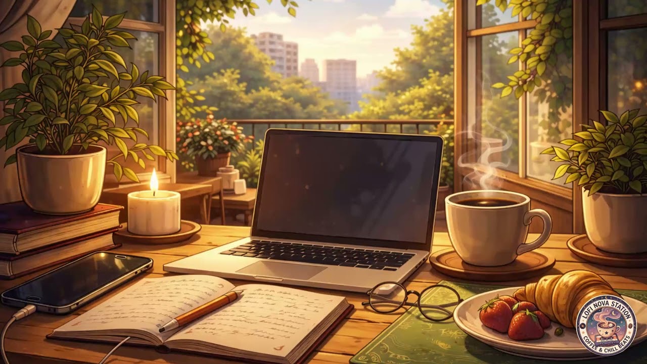 Relaxing Study Music | Cozy Coffee Shop ☕ Vol.25 – Lofi Hip Hop & Soft Jazz Piano | Chill Background