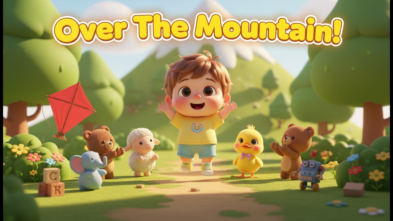 The Baby Went Over The Mountain – Nursery Rhyme, Toddler Adventure, Movement Fun, and Early Learning
