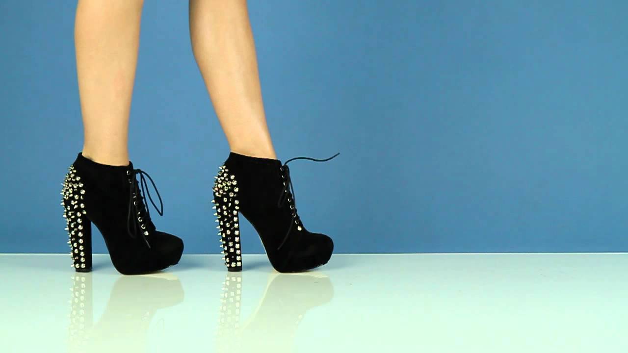 Deezee.pl Botki 6851 Black Suede