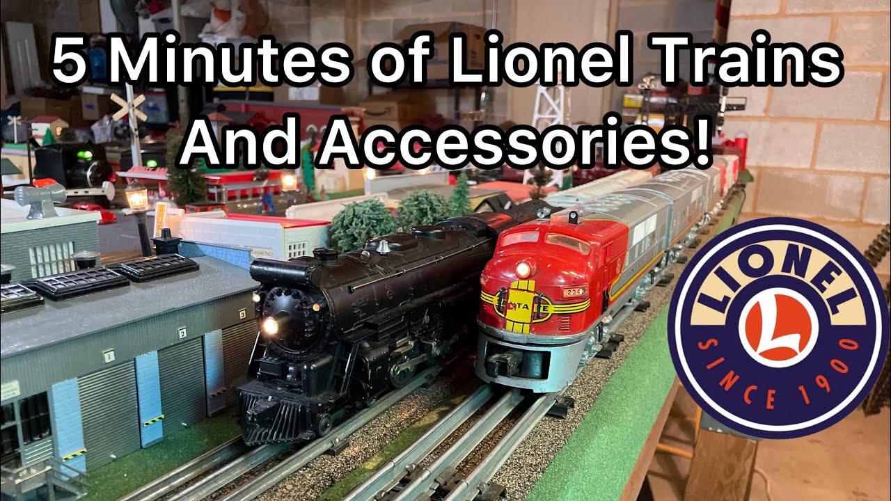 5 Minutes of O Gauge Postwar Lionel Trains and Accessories! #lionel #oscale #modeltrains