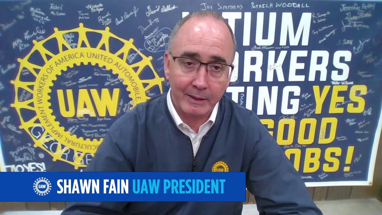 UAW President Shawn Fain Live Stream
