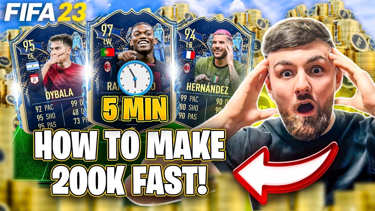 How to Make 200k Coins FAST?! (FIFA 23 BEST SNIPING FILTERS) *step by step 0-200k*