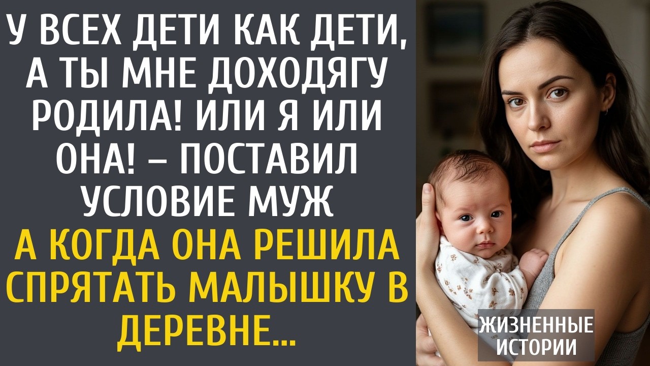 У всех дети как дети, а ты мне доходягу родила! Или я или она! – поставил условие муж...