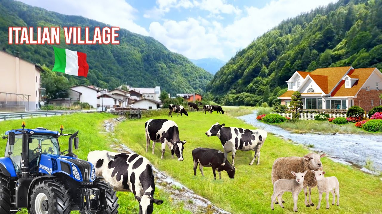 beautiful mountains Italian village | Italian village timau walking tour
