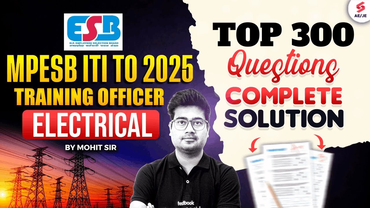 MP ITI TO Electrician Classes 2026 | MPESB ITI Most Expected Questions Electrical by Mohit Sir