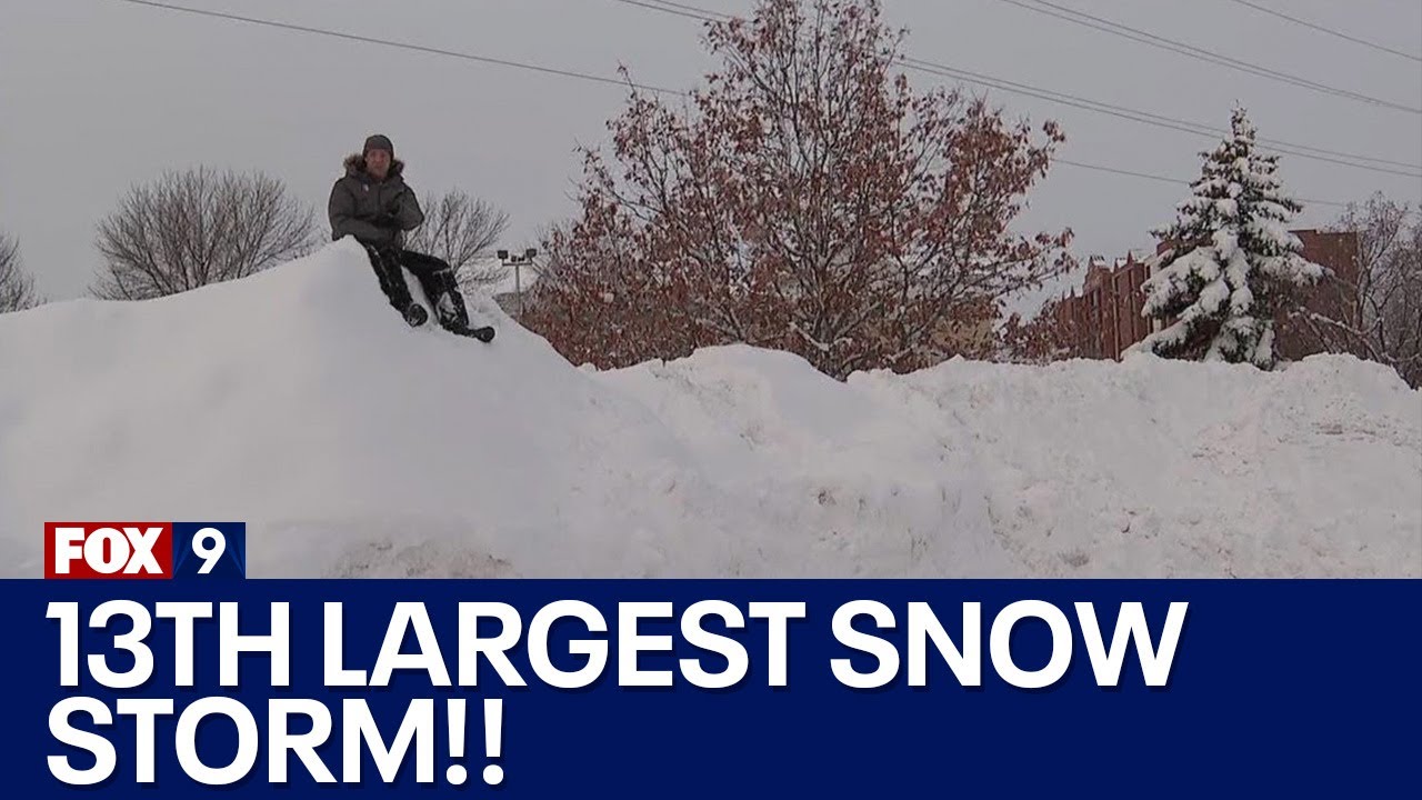 Minnesota weather: 13th largest snowstorm on record