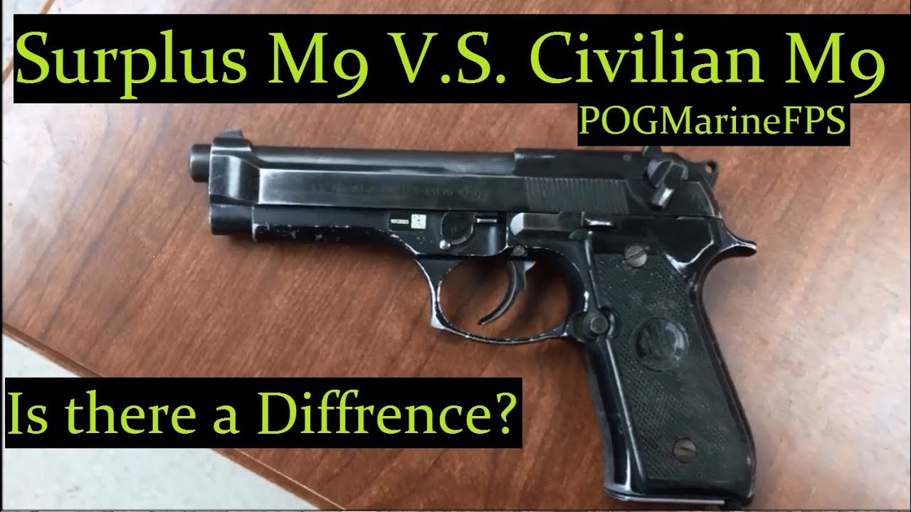 Real Issued M9 Service Pistol VS M9 Commercial Beretta 9mm Handgun issued to our Troops