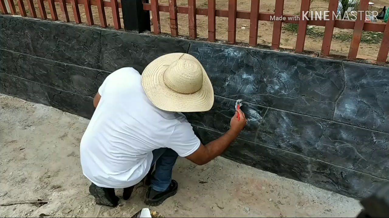 Efeito Pedra mesclado - como fazer efeito pedra
