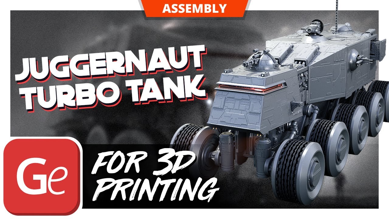 Juggernaut Turbo Tank 3D Printing Model | Assembly by Gambody