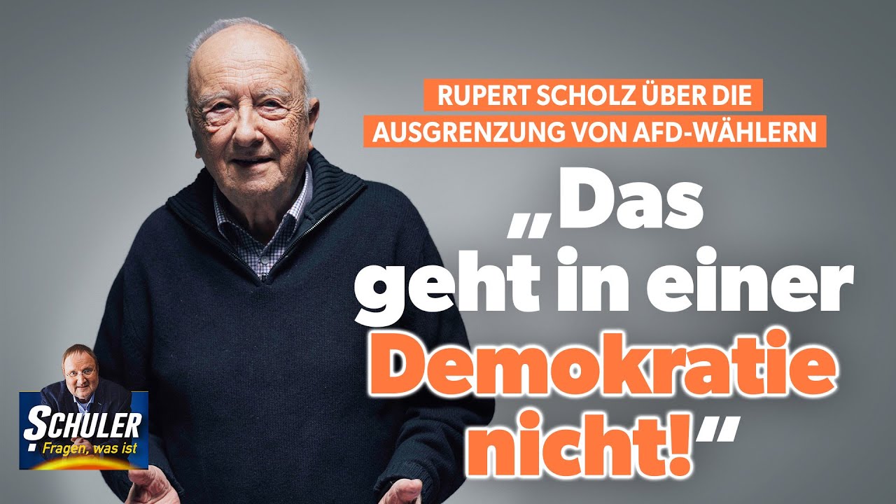 Verfassungsrechtler Rupert Scholz über die Ausgrenzung von AfD-Wählern