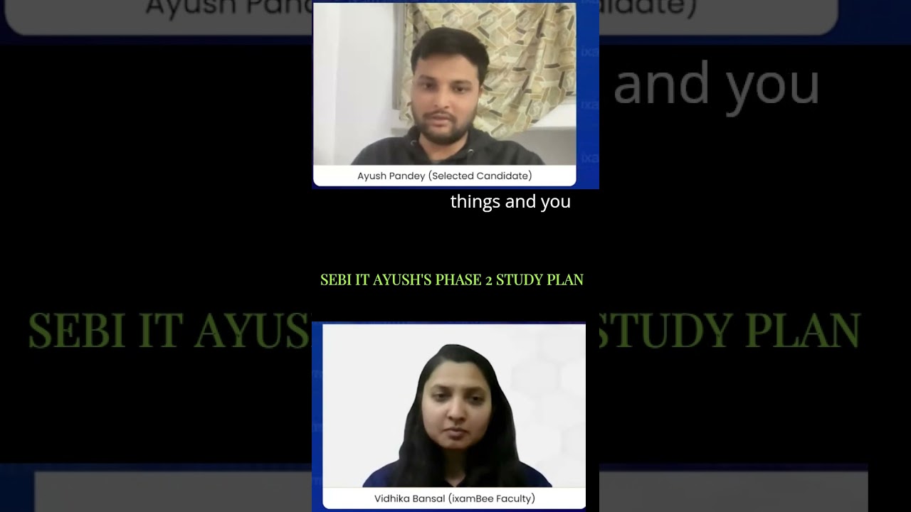 CHECK OUT SEBI IT AYUSH'S PHASE 2 STUDY PLAN   Made with Clipchamp