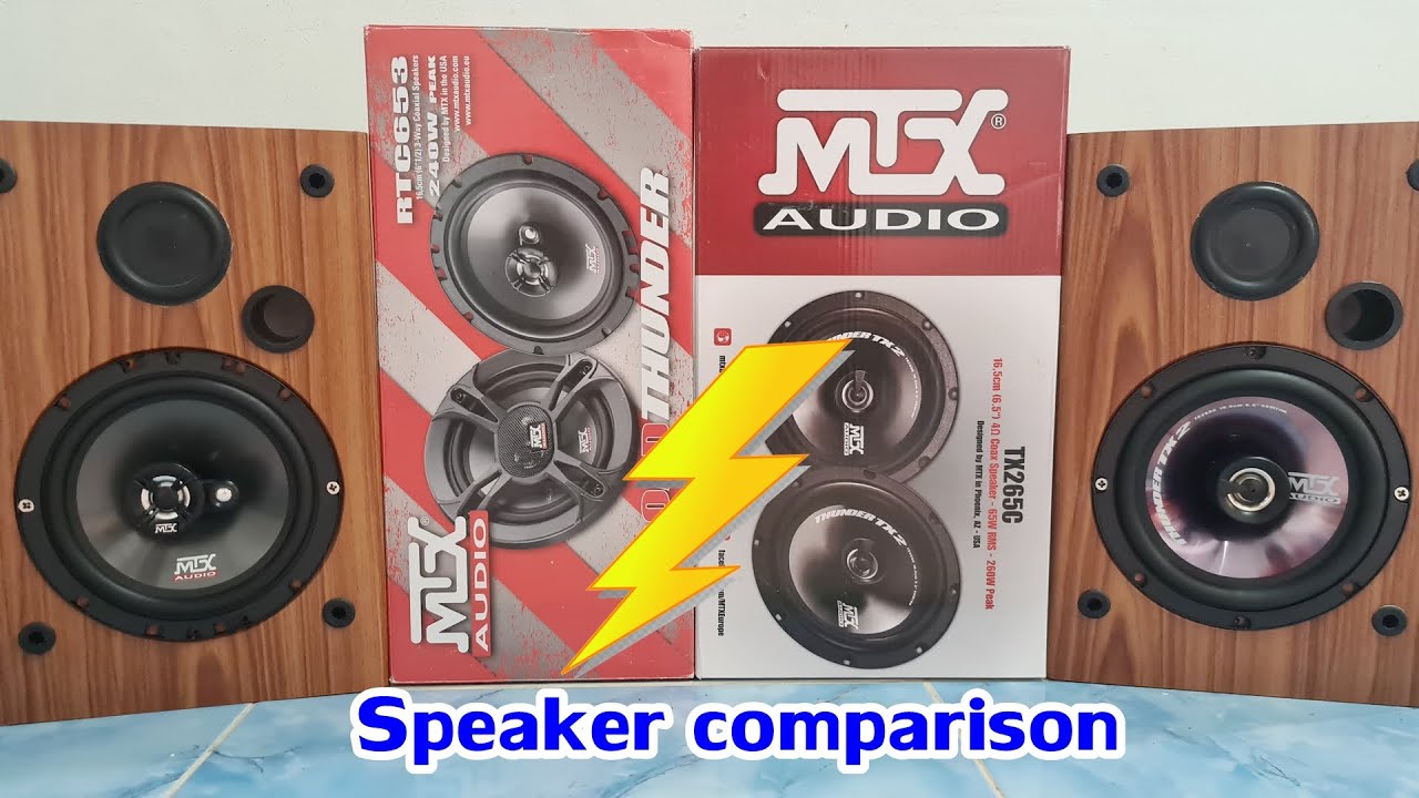 Car Audio : ลำโพงรถยนต์ Speaker comparison MTX RTC653 vs MTX TX265C ค่ายเดียวกัน แต่แตกต่างกัน