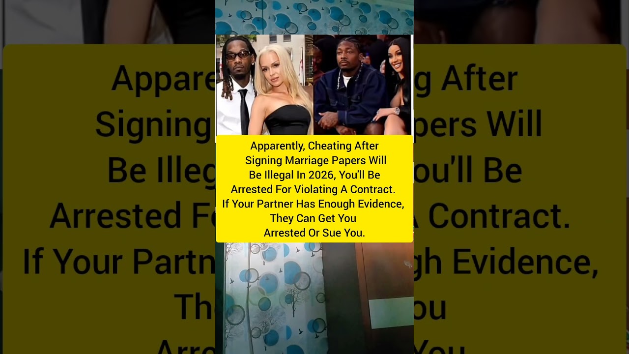 Will Cheating Get You ARRESTED?! The 2026 Marriage Law EXPLAINED!#shorts #viral #artist