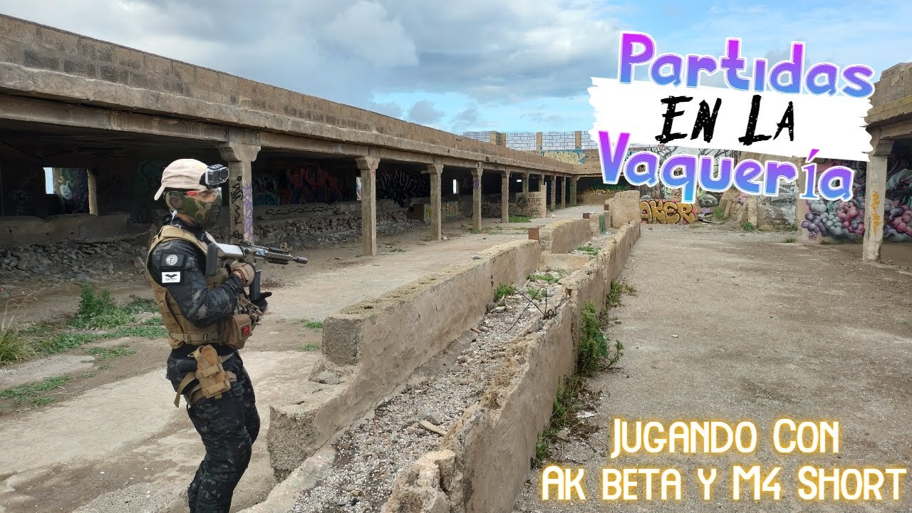 Partidas De AirSoft En La Vaquería /Jugando Con Ak 47 Beta y M4 Short / #airsoft #airsofters