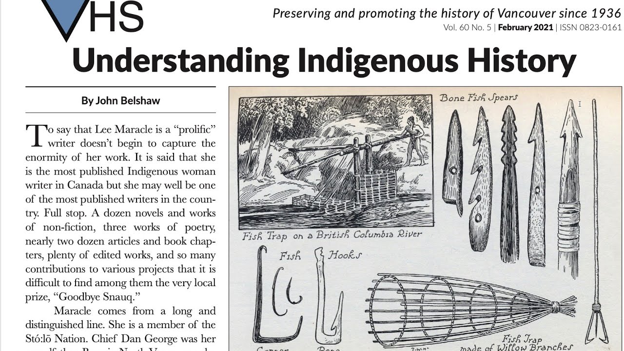 UNDERSTANDING INDIGENOUS HISTORY - LEE MARACLE